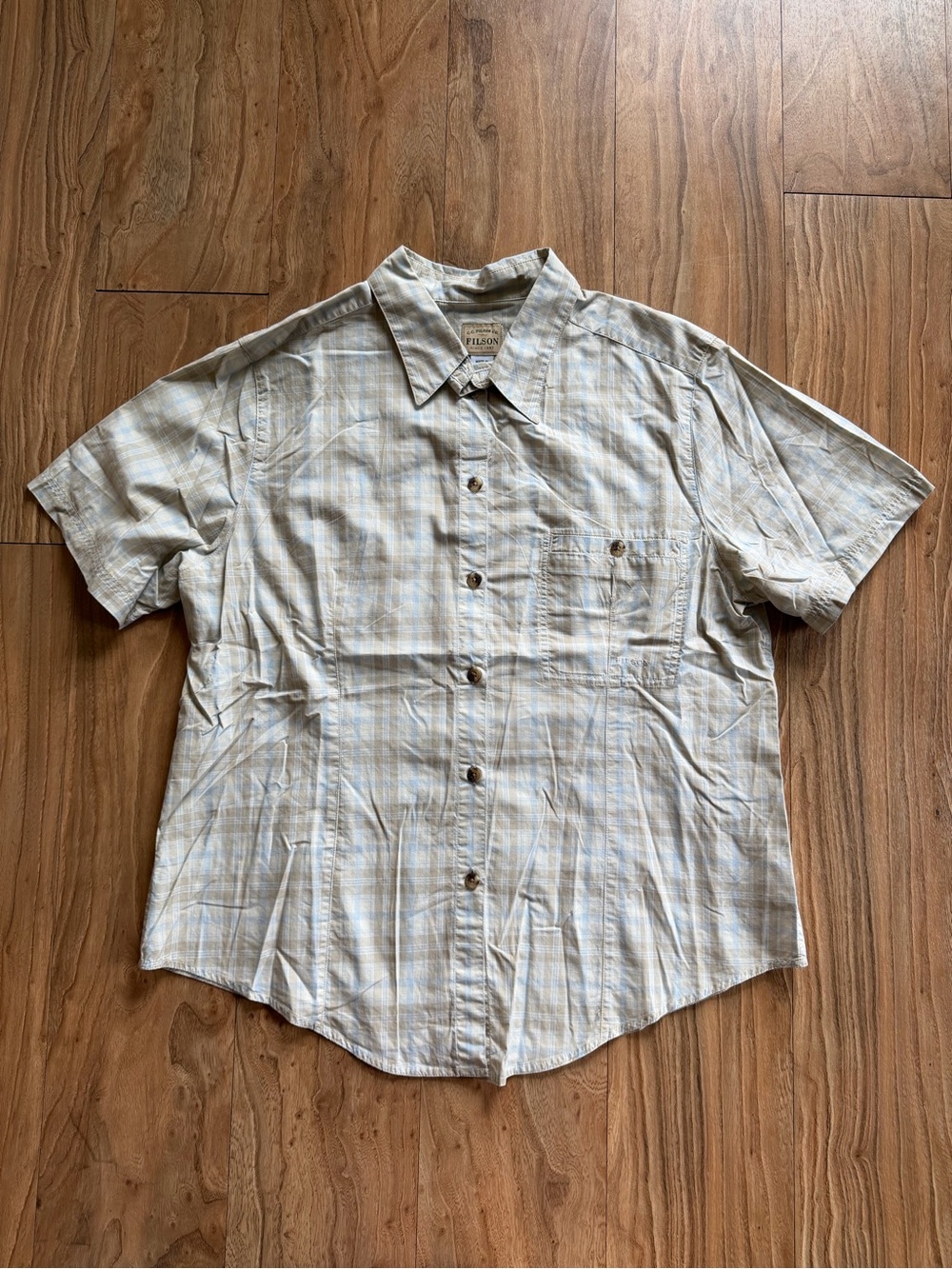 Filson plaid button up shirt